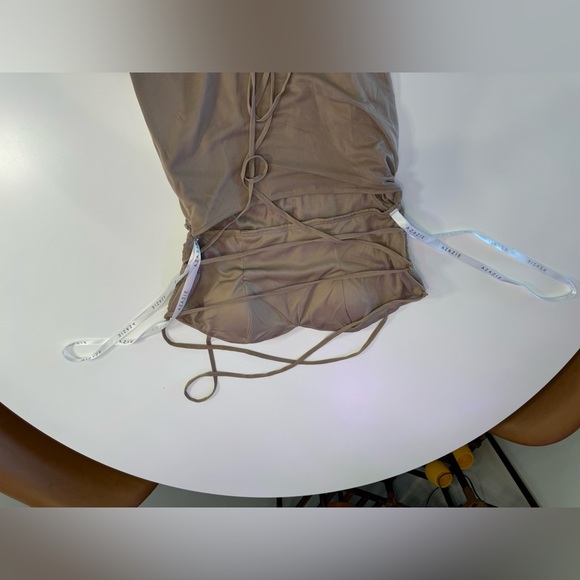 Azazie Taupe Dress (A6) worn once for a wedding ! - Picture 11 of 15